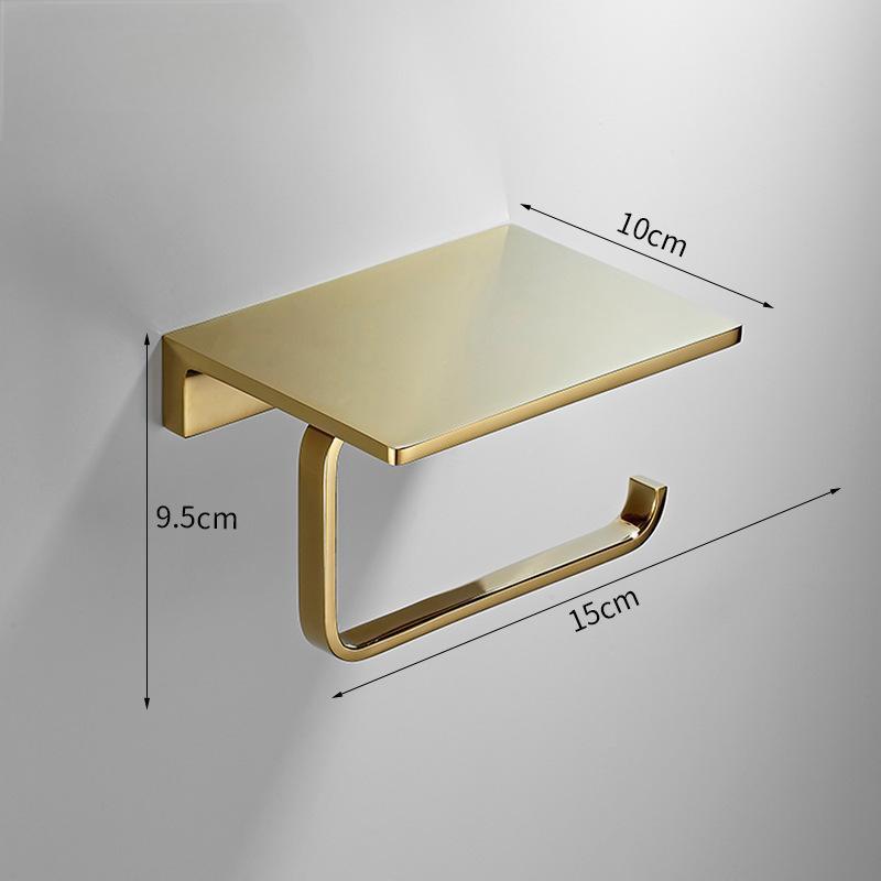 Porte-mouchoirs simple en laiton doré [14cm]
