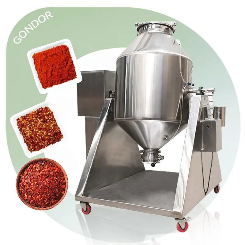 Đôi nón ngũ cốc trà lá tinh bột ớt 30kg Bột Khô Trộn Máy Tumbler Hot premix trống cho Mixer