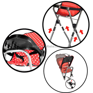 Chaise haute pliable Lucky Toys pour poupées jusqu'à la taille d'une poupée, mobilier pour poupées, chaise haute d'alimentation pour poupées - Product Image 3