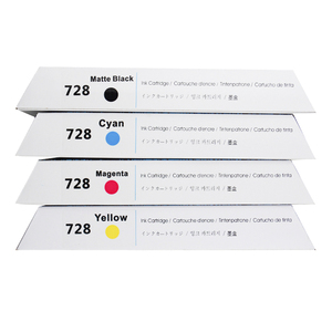 Nouveau pour <span class=keywords><strong>HP</strong></span> <span class=keywords><strong>728</strong></span> <span class=keywords><strong>cartouche</strong></span> d'encre Compatible pour <span class=keywords><strong>HP</strong></span> DesignJet T730 T830 encres haute capacité 300ML quatre couleurs avec puce - Product Image 4