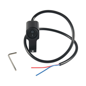 Interruptor de luz para manillar de motocicleta, interruptor de palanca de 2 vías con cables para actualización y reequipamiento, colocación izquierda - Product Image 3