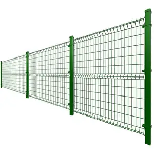 面板围栏金供应商丝网围栏聚氯乙烯涂层花园电焊丝围栏