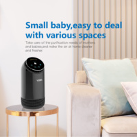 Penjernih Udara OEM Smart Sensor WiFi Portabel dengan Filter Karbon Aktif Elektrik Hepa, Ionizer UV, Rendah Kebisingan, Dikendalikan Aplikasi untuk Rumah