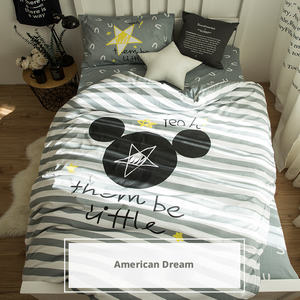 Ensemble trois pièces en coton tricoté pour enfants, couverture de sieste, housse de couette, imprimé animal, literie pour bébé, anti-bactérien - Product Image 3