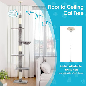 Fabricante personalizado de lujo XXL extra grande gato árbol al por mayor de alta resistencia gato alto árbol Torre mejor vendedor raspador <span class=keywords><strong>para</strong></span> <span class=keywords><strong>gatos</strong></span> grandes - Product Image 2