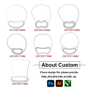 Nhà sản xuất, nhà cung cấp miếng lót chuột in ảnh tùy chỉnh, logo riêng, miếng lót chuột gel lớn có phần kê tay - Product Image 3