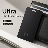 Carte de suivi intelligente compatible Find My, traceur GPS avec recharge sans fil, carte anti-perte ultra-fine pour portefeuilles et bagages