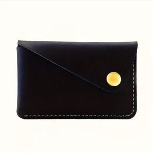 Porte-cartes de crédit créatif avec logo personnalisé, porte-cartes compact rétro, porte-monnaie multifonctionnel en PU de style vintage, cadeau - Product Image 3