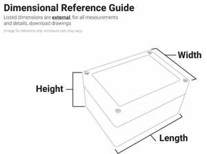 Boîtier de boîtiers NEMA série SG résistant aux intempéries IP65 IP66 IP67 Boîtier Hammond résistant aux chocs OKW Polycarbonate Housig Polycase - Product Image 6