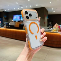 Coque de téléphone magnétique transparente antichoc de luxe premium anti-traces de doigts en PC pour iPhone 17 16 15 14 Pro Max – Offre Spéciale