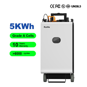 Estación de energía solar de almacenamiento de energía Ruihe 5KWH 10KWH 15KWH Inversor híbrido Sistema de red todo en uno Clase de protección IP65 - Product Image 5