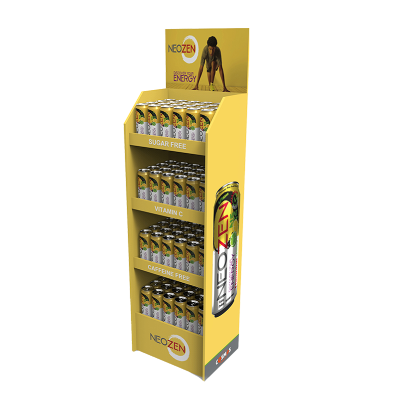 Apache Customized Cardboard Display Rack Hot Selling for Supermarket Use — view 2