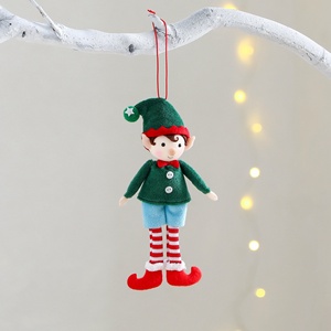 Cute Style Elf Doll In-Stock Plush Christmas Tree Ornaments Knitted Hanging Decorations for Holiday Party Decorations - Product Image 2