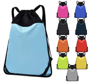 निर्माताओं सीधे बास्केटबॉल फुटबॉल खेल drawstring बैग निविड़ अंधकार ऑक्सफोर्ड 10 रंग प्रशिक्षण foldable भंडारण backpacks
