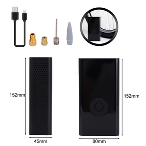 Kỹ thuật số Mini điện DC7.4V máy bơm không khí lốp <span class=keywords><strong>Inflator</strong></span> 2000mAh * 2 im lặng lốp máy nén máy bơm không khí cho xe đạp xe máy bóng - Product Image 2