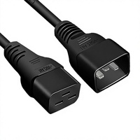 Ulusal Standart 10A 16A 3 Çekirdekli Yüksek Güçlü Sunucu PDU'su C13 - C14 Fişli Uzatma Güç Kablosu 0.75/1/1.5/2.5 mm²