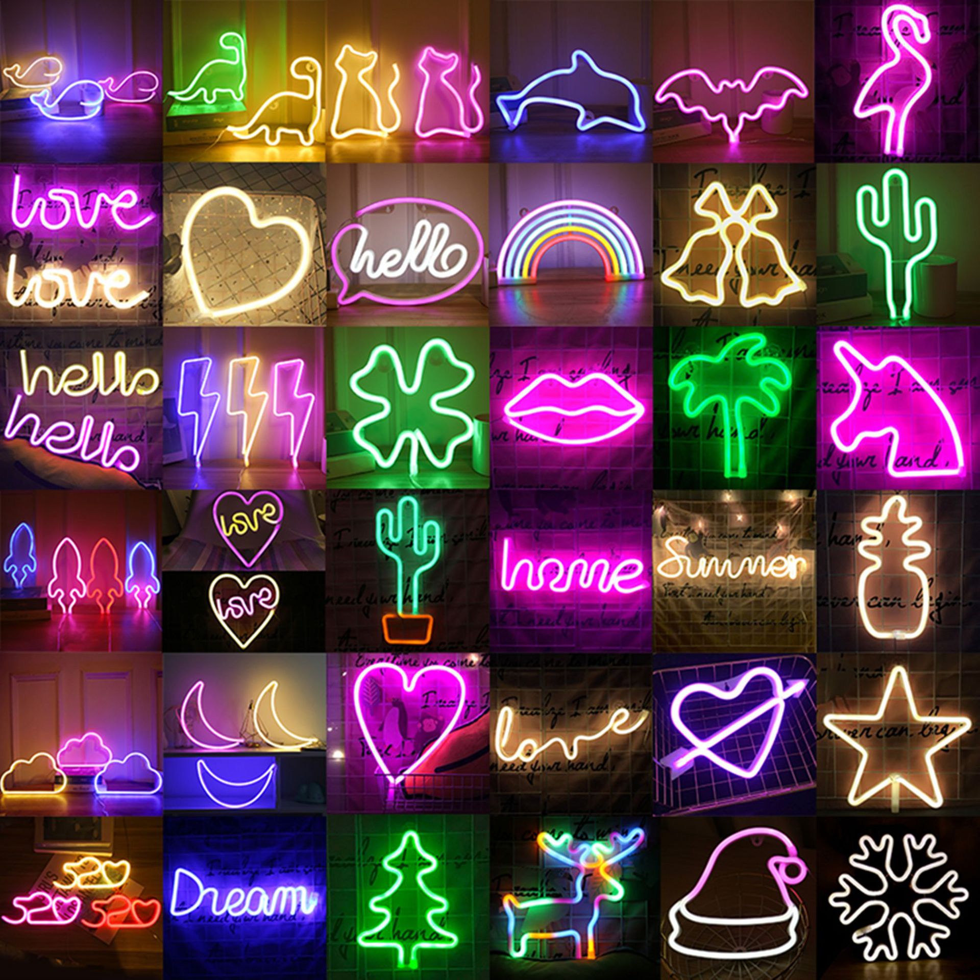 Luce Al Neon A Forma Di Cuore – LED Impermeabile IP45, Doppia Alimentazione (USB/batteria), Decorazione Romantica - 4