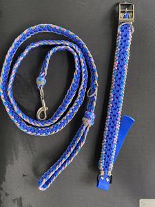 Ensemble collier et laisse pour chien paracorde de luxe avec logo personnalisé collier macramé en corde de nylon tressé à la main collier pour chien corde - Product Image 6