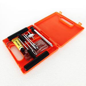 Kit de Reparación de Neumáticos de Acero al Carbono con Herramientas de Mango en T para Reparación de Pinchazos de Emergencia (15 Piezas) - Product Image 1