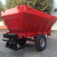 Tracteur traîné hydraulique 5 tonnes Bovins et ovins bouse de fumier de cheval épandeur manufacture