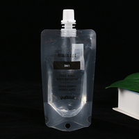 Pochette pour boisson liquide transparente debout avec bec 8 oz pochette pour boisson étanche sac en plastique pour eau