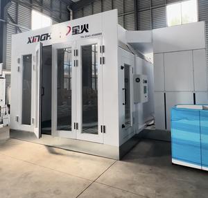 كابينة رش فاخرة ثلاثية السيارات تعمل بالكهرباء والغاز والديزل معتمدة من CE، فرن طلاء لهيكل السيارات، غرفة خبز وتجفيف لطلاء السيارات - Product Image 1