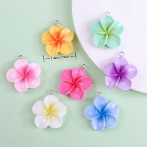 <span class=keywords><strong>Plumeria</strong></span> bloemkralen mini bloemcharms voor het maken van sieraden voor elegante oorbellen en doe-het-zelf knutselwerk lichtgewicht tussenkralen - Product Image 3