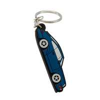 Porte-clés multifonctionnel en plastique pour voiture avec logo de marque clair imprimé, porte-clés en caoutchouc 3D en PVC pour concessionnaire automobile