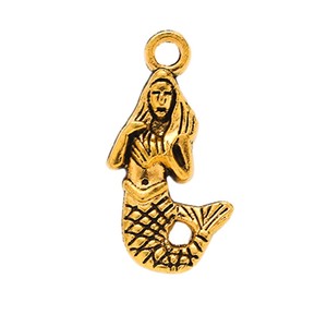 Conector de Aleación con Forma de Sirena Escamosa y Rizada para Diseño de Pulseras Costeras - Product Image 6