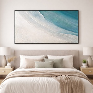 Peinture de paysage marin moderne Azure en gros, peinte à la main, encadrée, décoration de luxe pour la maison et l'hôtellerie, design d'intérieur - Product Image 4