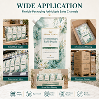 Sachet de recharge pour diffuseur, emballage liquide anti-fuite pour produits d'aromathérapie et de soins personnels à domicile