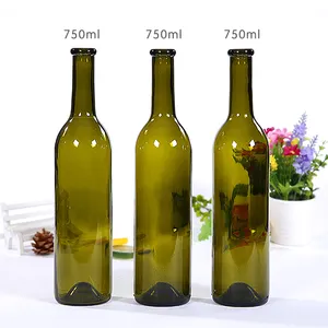 Factory Borosilicate Empty Premium wine 750ml glass liquor bottles