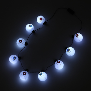 Collar con Luces LED en Forma de Ojos de Calabaza, 9 Luces, Ecológico, para Halloween, Acción de Gracias, Graduación, Accesorios Brillantes para Disfraces de Fiesta - Product Image 1