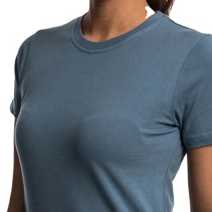 Camiseta de Yoga personalizada para mujer, ropa deportiva de manga corta con fondo recto - Product Image 5