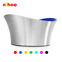 NIHAO Seau à glace en acier inoxydable de haute qualité 5L 8L 10L avec logo sérigraphié, seau à bière en métal pour promotion