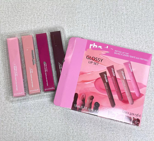 Juego de 4 brillos labiales de larga duración, hidratantes, a prueba de agua, antiadherentes, kit de maquillaje para mujeres - Product Image 2