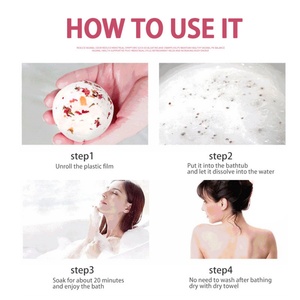Bombe de bain détoxifiante Yoni à l'odeur de fleurs, colorant pour bain, herbes biologiques, étiquette privée, vente en gros, service de prise de vue - Product Image 4