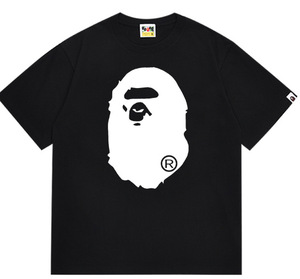 Fornitura all'ingrosso transfrontaliera T-shirt a maniche corte con stampa testa di scimmia e <span class=keywords><strong>squalo</strong></span>, vestibilità ampia, stile street, in tessuto pesante 260g, di marca di tendenza - Product Image 1