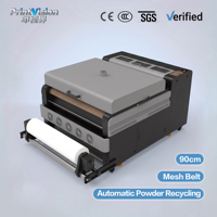 Machine de Secouage et de Séchage de Poudre DTF Haute Efficacité 90cm pour Imprimante DTF à Double Tête avec Système de Récupération Automatique de la Poudre