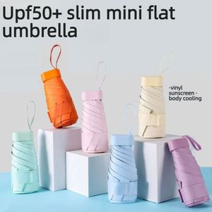 Parapluie pliant compact personnalisé avec logo UPF50, 16 cm, pour femmes, école, vente au détail, cadeaux promotionnels - Product Image 4