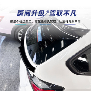 Bmw 3 Series Touring F31 2013 2019 Rear <b>Wing</b> Spoiler Blade Style Piano <b>Black</b> Carbon Fiber Texture ABS Material - Product Image 2