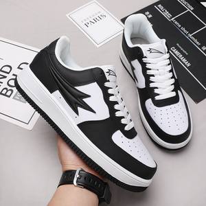 Zapatos de Piel Sintética Unisex para <span class=keywords><strong>Hombre</strong></span>, Elegantes y Versátiles, Diseño de Plataforma Pequeña, Modernos, Casuales, con Cordones, Transpirables, Antibacterianos, al por Mayor - Product Image 6