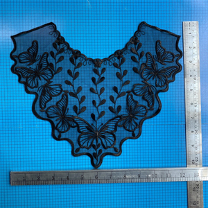 MSBJ0460 Venta caliente señoras accesorio poliéster hueco encaje bordado cuello desmontable - Product Image 3