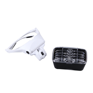 1.0X 1.5X 2.0X 2.5X 3.5X 5 Lens Có Thể Điều Chỉnh Loupe Headband 2 Đèn LED Chuyên Nghiệp Head Gắn Magnifier - Product Image 2