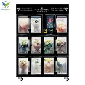 เครื่องจำหน่ายดอกไม้ Wx-f31 Vfresh ได้รับการรับรองมาตรฐาน Ce เครื่องจำหน่ายดอกไม้แบบกำหนดเองพร้อมฟังก์ชัน Sdk หน้าจอสัมผัส - Product Image 4