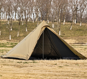 Tente de tipi ultralégère portable avec prise de poêle étanche pour <span class=keywords><strong>2</strong></span>-3 <span class=keywords><strong>personnes</strong></span> unique pour la chasse au camping en plein air - Product Image 3
