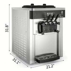 เครื่องทำไอศกรีม YKF-8218T วัตต์ Sihao พองตัวได้สูง2 + 1รสชาติผสม - Product Image 1