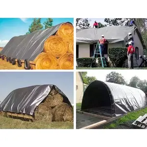 Kalınlaşmış yağmur geçirmez branda rulo tuval su geçirmez güneş koruyucu dayanıklı kamyon kapak koruyucu açık tente