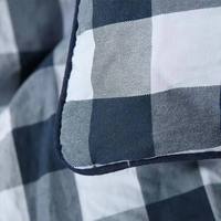 Couette matelassée en polyester à carreaux imprimés avec logo personnalisé, certifiée Oeko-Tex, respirante et douce, pour la maison et la chambre à coucher, OEM ODM