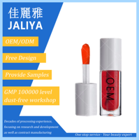 Rouge à lèvres liquide à la cire d'abeille JALIYA ODM/OEM, non décolorant, longue durée, imperméable, hydratant, brillant à lèvres, fard à joues, fard à paupières, rouge à lèvres